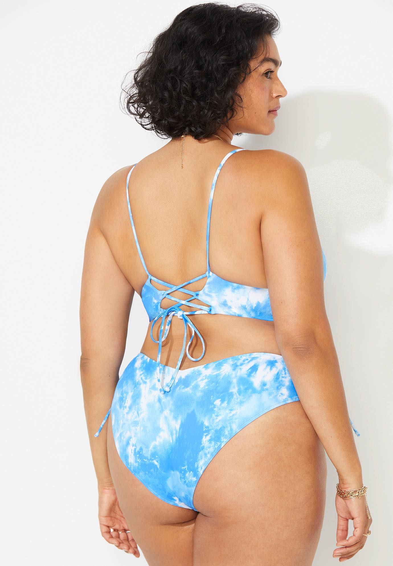 Camille Kostek Plunge Away Bikini Set Cloud Tie Dye Cloud Tie Dye