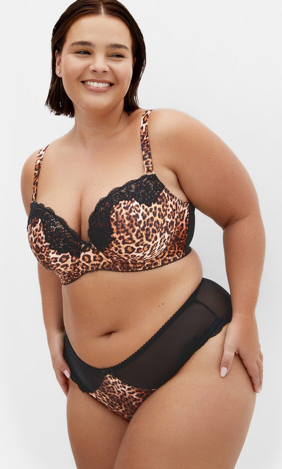 Romy Uplift Bra - animal print, BROWN, alternate image number null