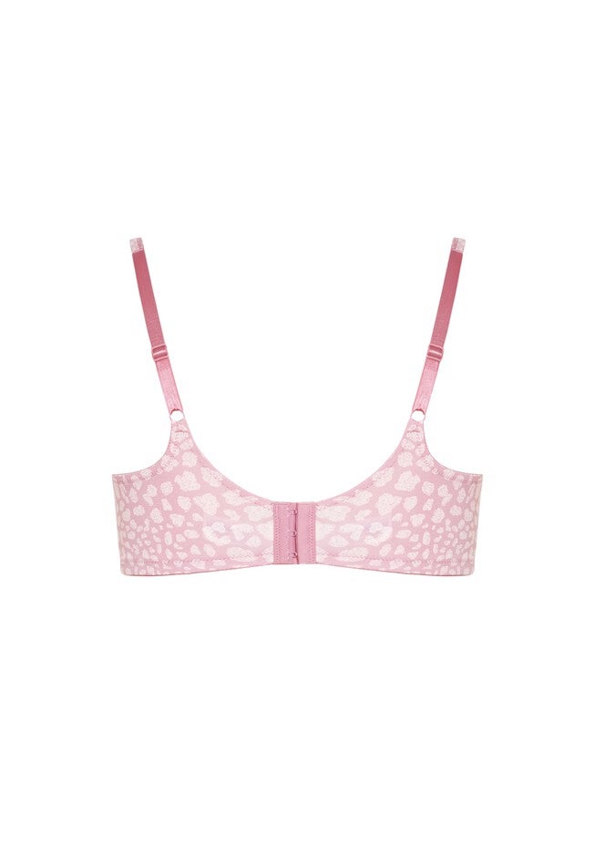 Smooth Caress Print Bra, PINK ANIMAL, alternate image number 3