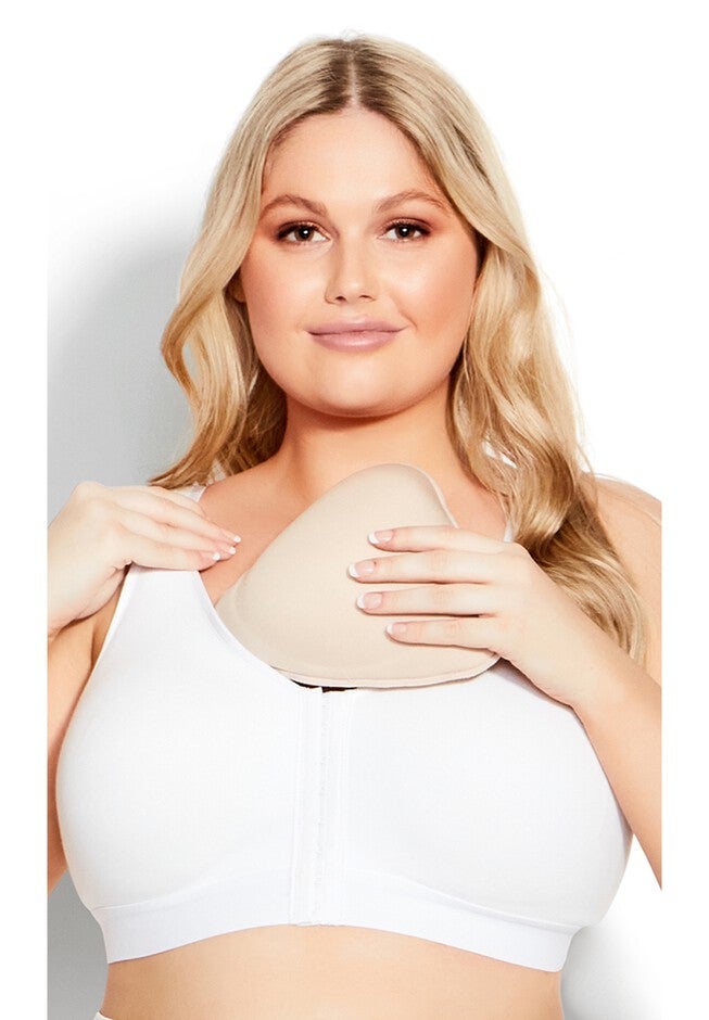Post Surgery Bra, WHITE, hi-res image number null