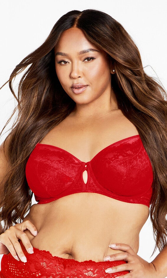 Manon Underwire Bra - rose red, ROSE, hi-res image number 0