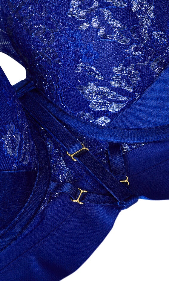 Alexis Underwire Full Cup Contour Longline Bra - cobalt blue, COBALT BLUE, alternate image number null