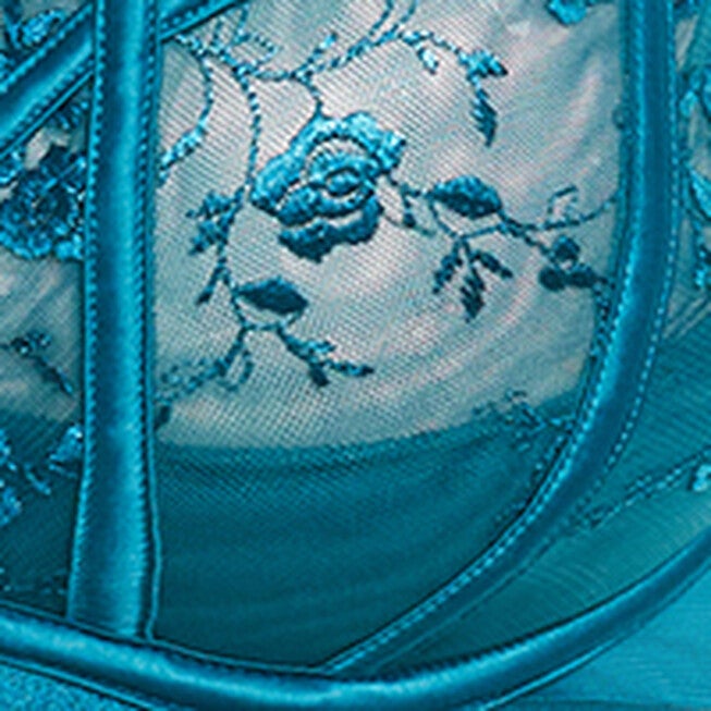 Kristin Demi Underwire Bra - teal, TEAL, alternate image number null