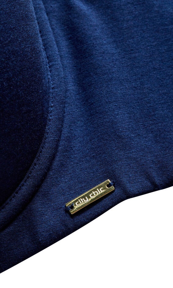 Smooth & Chic Cotton T-shirt Bra - navy, BLUE, alternate image number null
