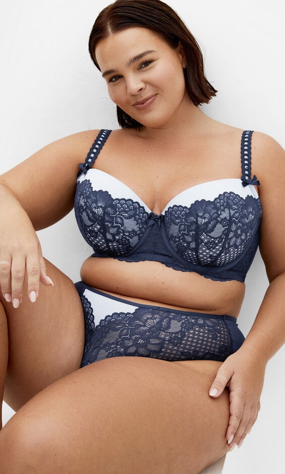 Leyla Contour Bra - french navy, BLUE, hi-res image number 0