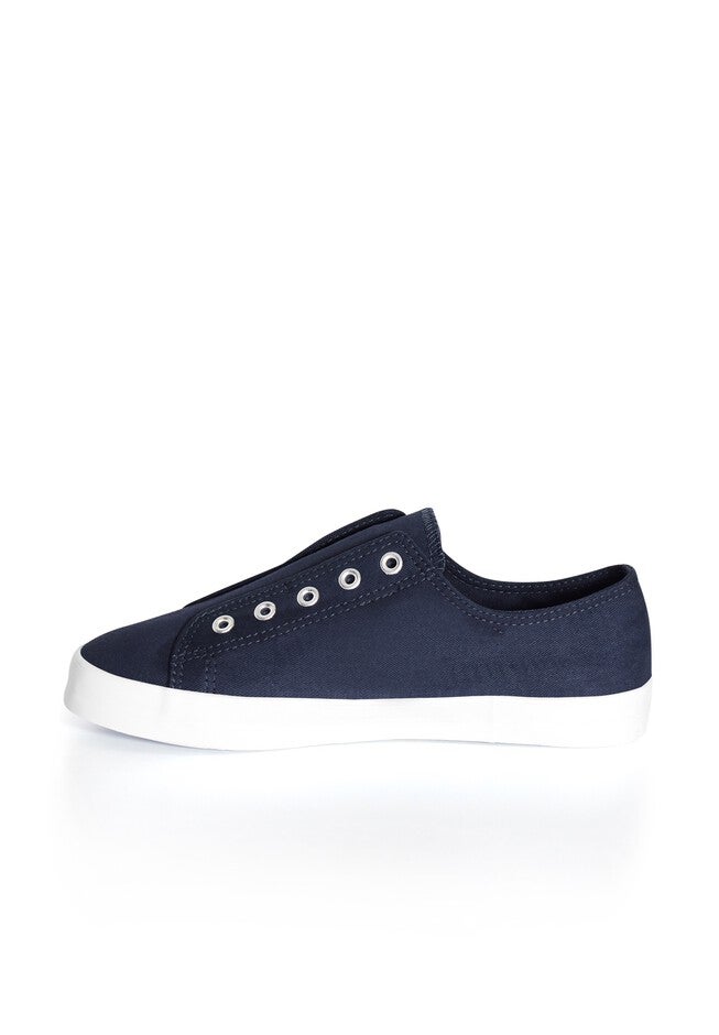 Laceless Sneaker, NAVY, alternate image number 2