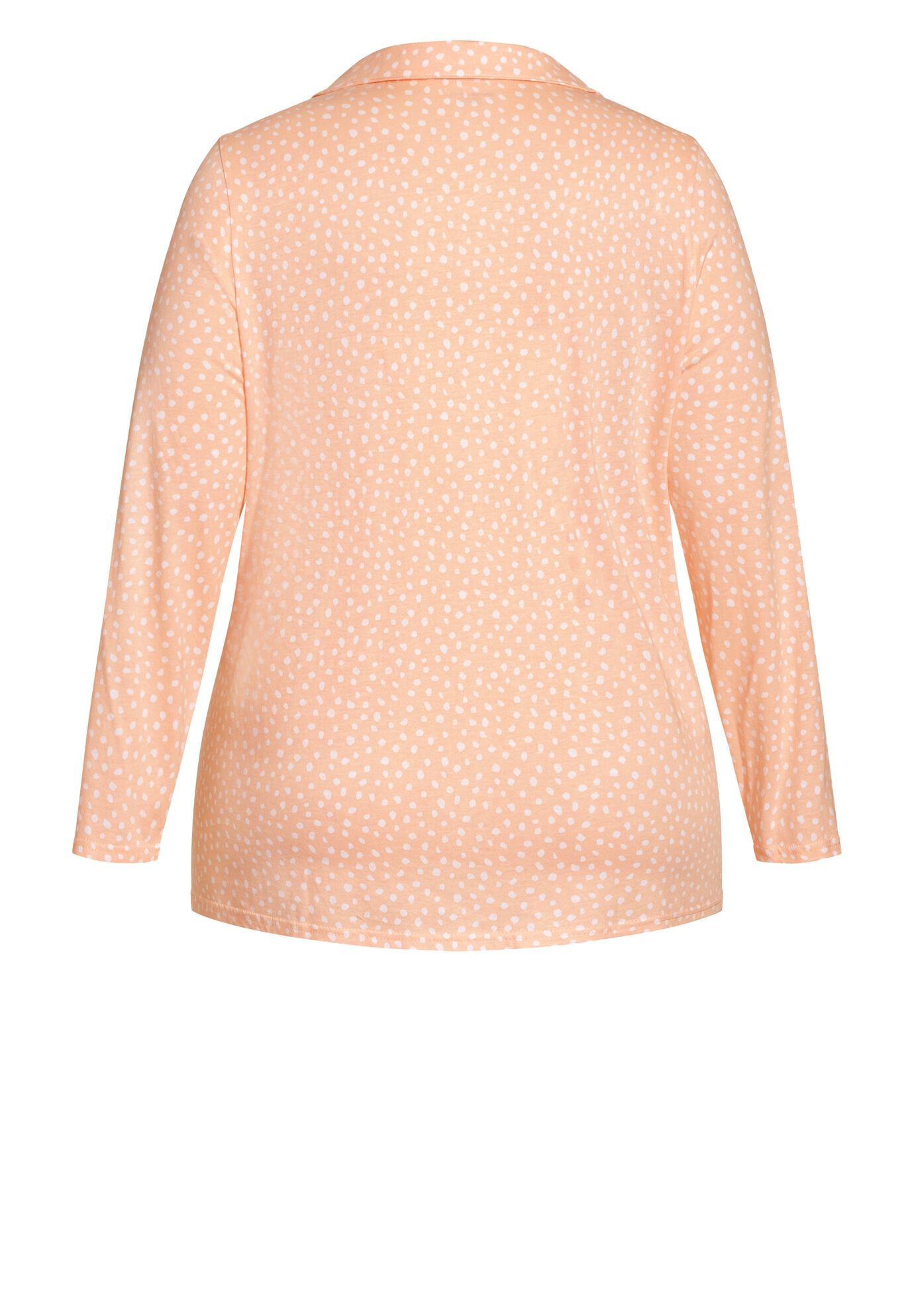 Button Through Sleep Top, PINK SPOT, alternate image number 4