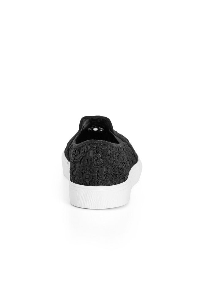 Lacy Slip On, BLACK, on-hover image number null