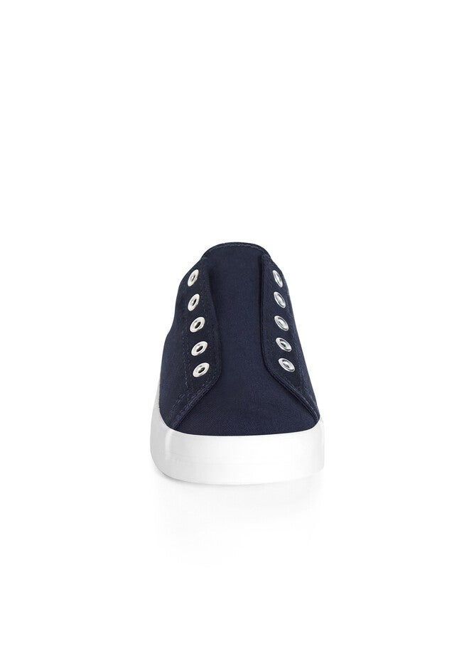 Laceless Sneaker, NAVY, alternate image number 3