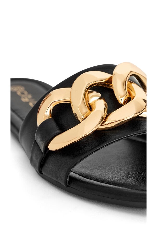 WIDE FIT Faith Slide - black, BLACK, alternate image number null