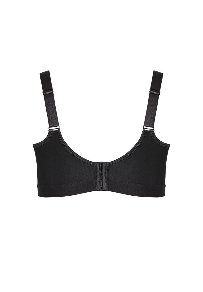 Basic Cotton Bra, BLACK, alternate image number 3