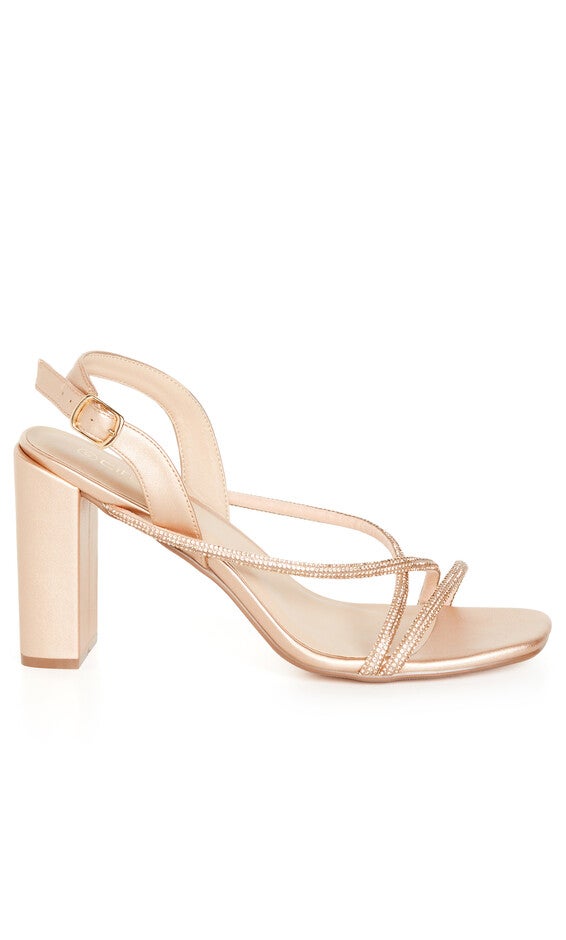 Sparkle Glitz Heel - champagne, BEIGE, alternate image number null