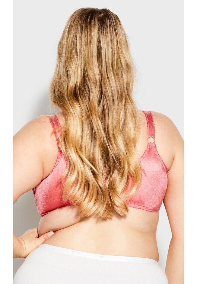 Knitted Lace Soft Cup Bra, RAPTURE ROSE, on-hover image number null