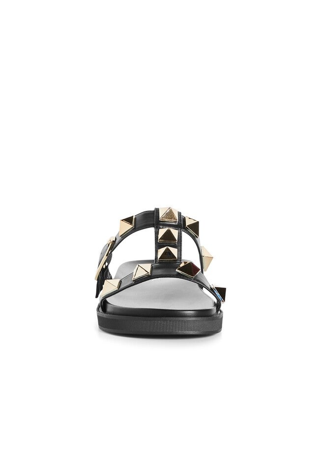WIDE FIT Totally Spike Slide - black, BLACK, alternate image number null
