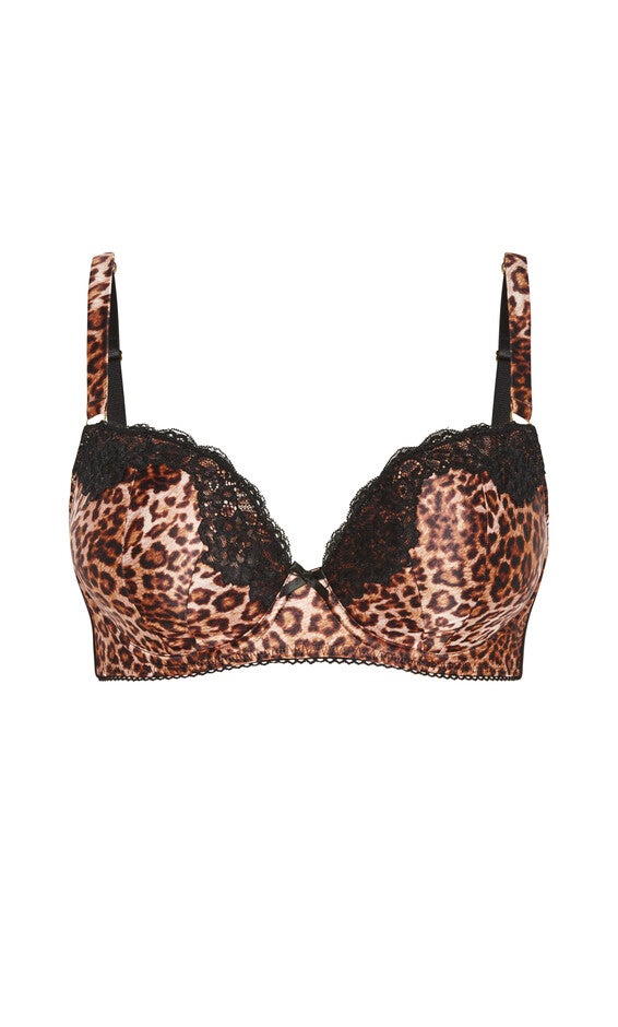 Romy Uplift Bra - animal print, BROWN, alternate image number null