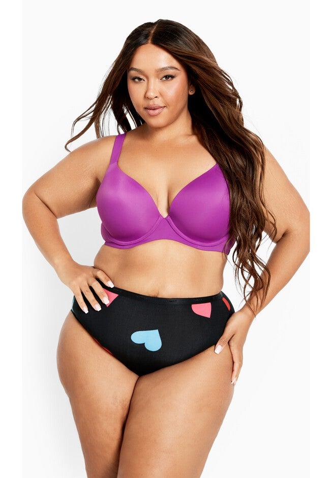 Fashion Plunge Bra, SPARKLING GRAPE, hi-res image number null