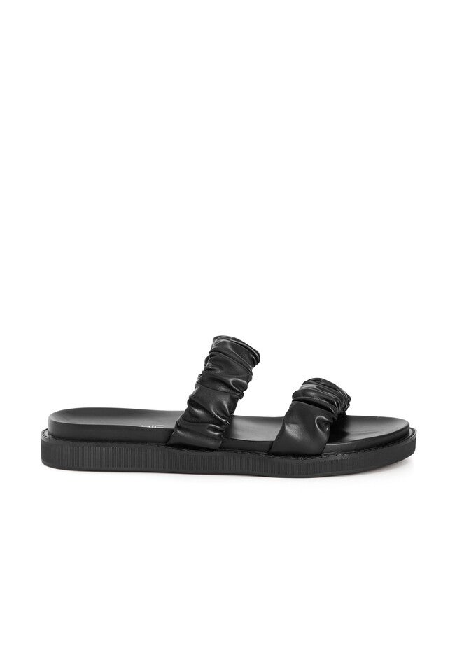 WIDE FIT Lille Slide - black, BLACK, on-hover image number null