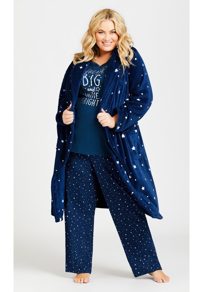 3/4 Sleeve Dream Big Sleep Top, NAVY, alternate image number null