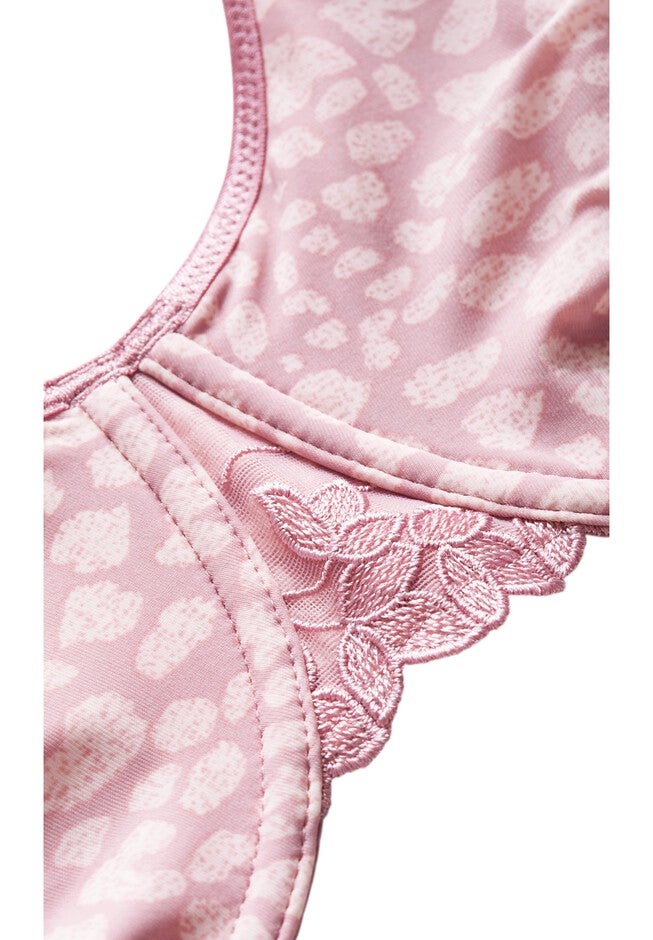 Smooth Caress Print Bra, PINK ANIMAL, alternate image number 4