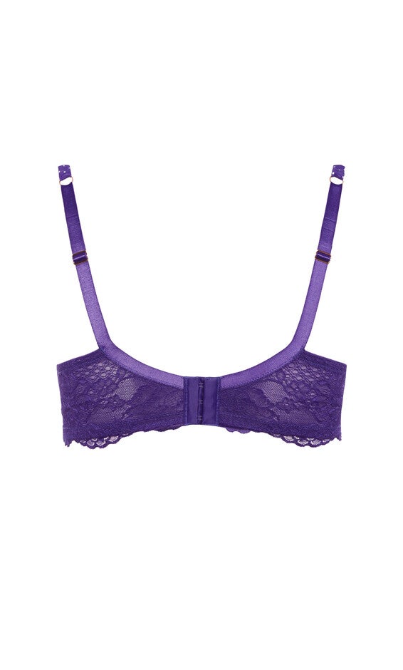 Mounia Push Up Print Bra - purple spot, PURPLE, alternate image number null