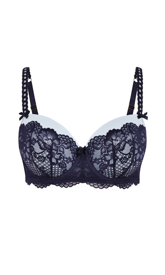 Leyla Contour Bra - french navy, BLUE, alternate image number 3