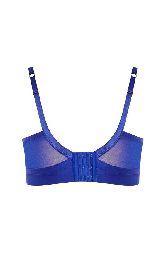 Alexis Underwire Full Cup Contour Longline Bra - cobalt blue, COBALT BLUE, alternate image number null