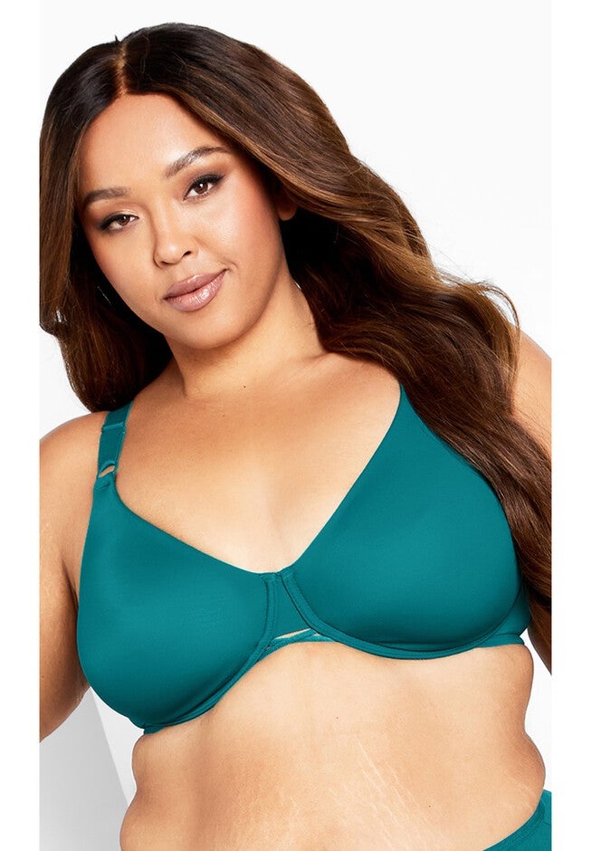 Fashion Smooth Back Bra, DEEP TEAL, hi-res image number null