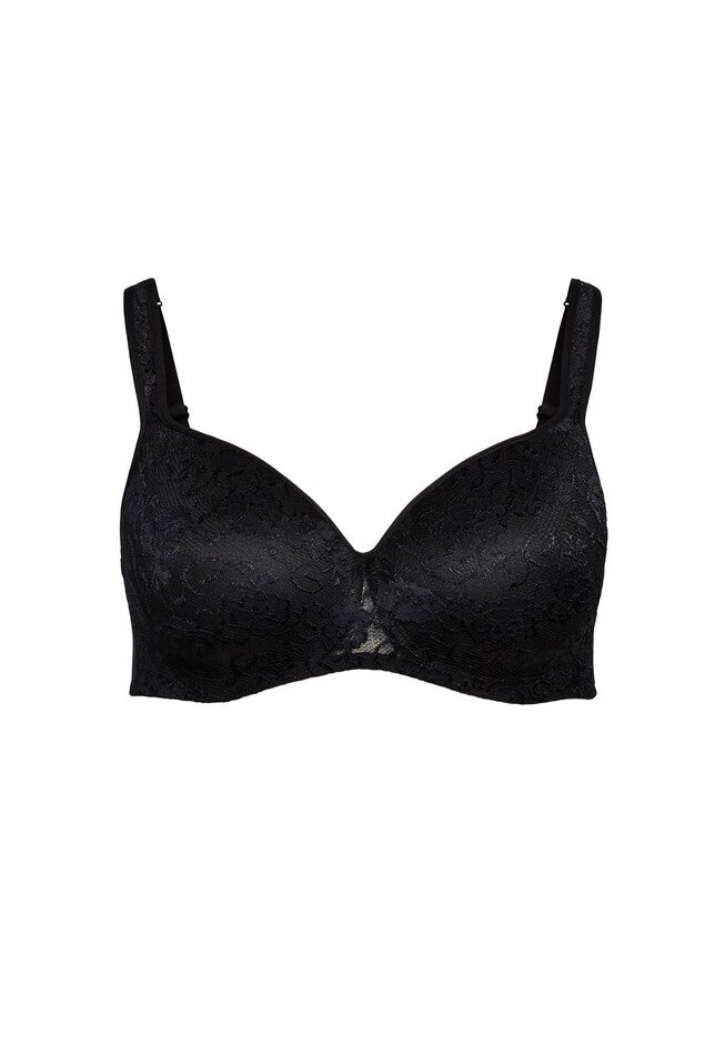 Lace Balconette Bra Contouring Underwire Bra, BLACK, alternate image number 3