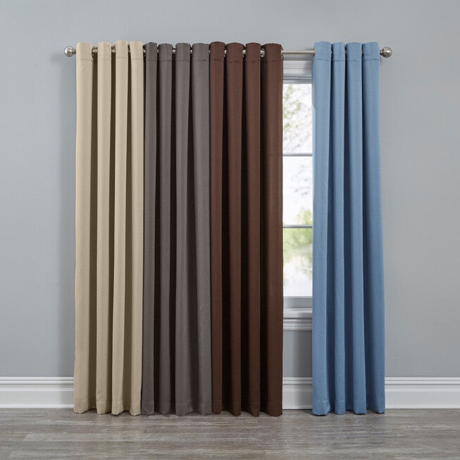 Sun Zero™ 2-Pc. Brandon Magnetic Closure Grommet Curtain Panel, , on-hover image number null