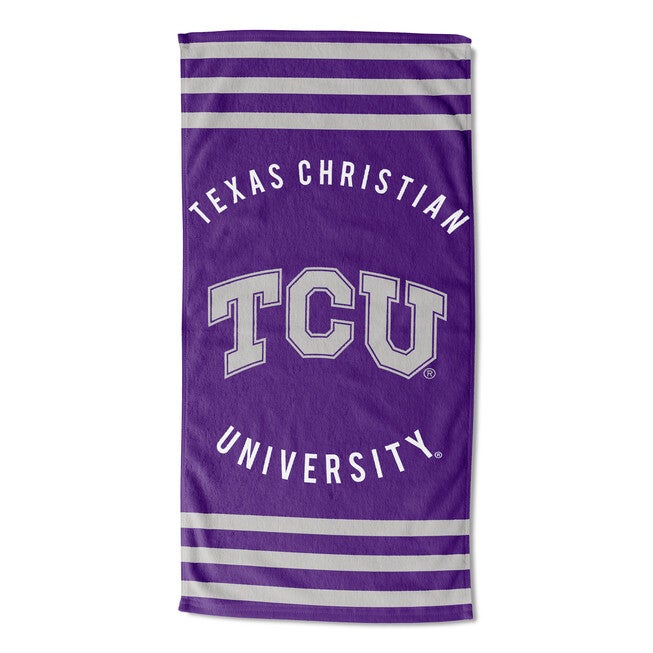 TCU Stripes Beach Towel Swimsuits For All