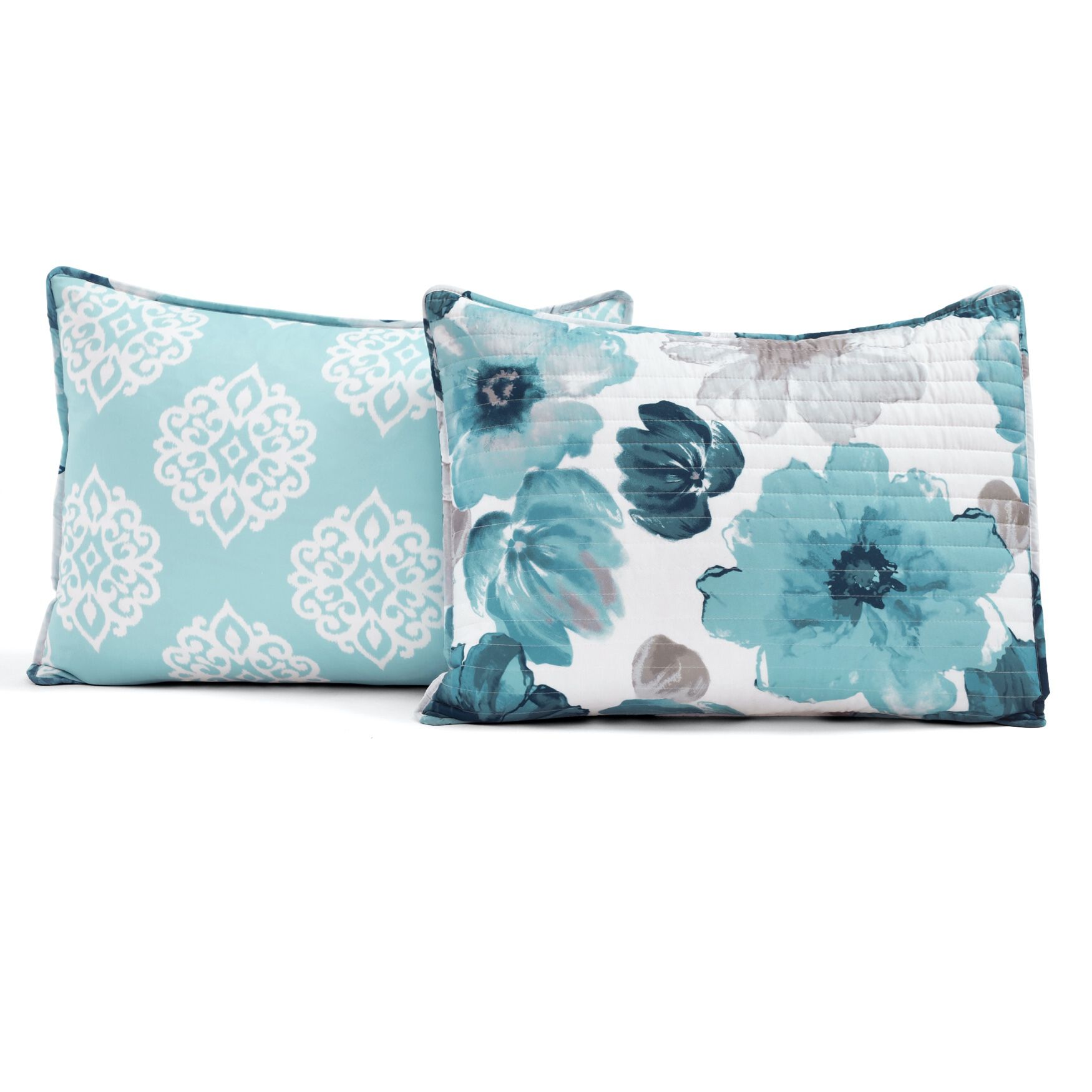 Lush D&eacute;cor Leah Quilt Blue 3Pc Set, , alternate image number 6