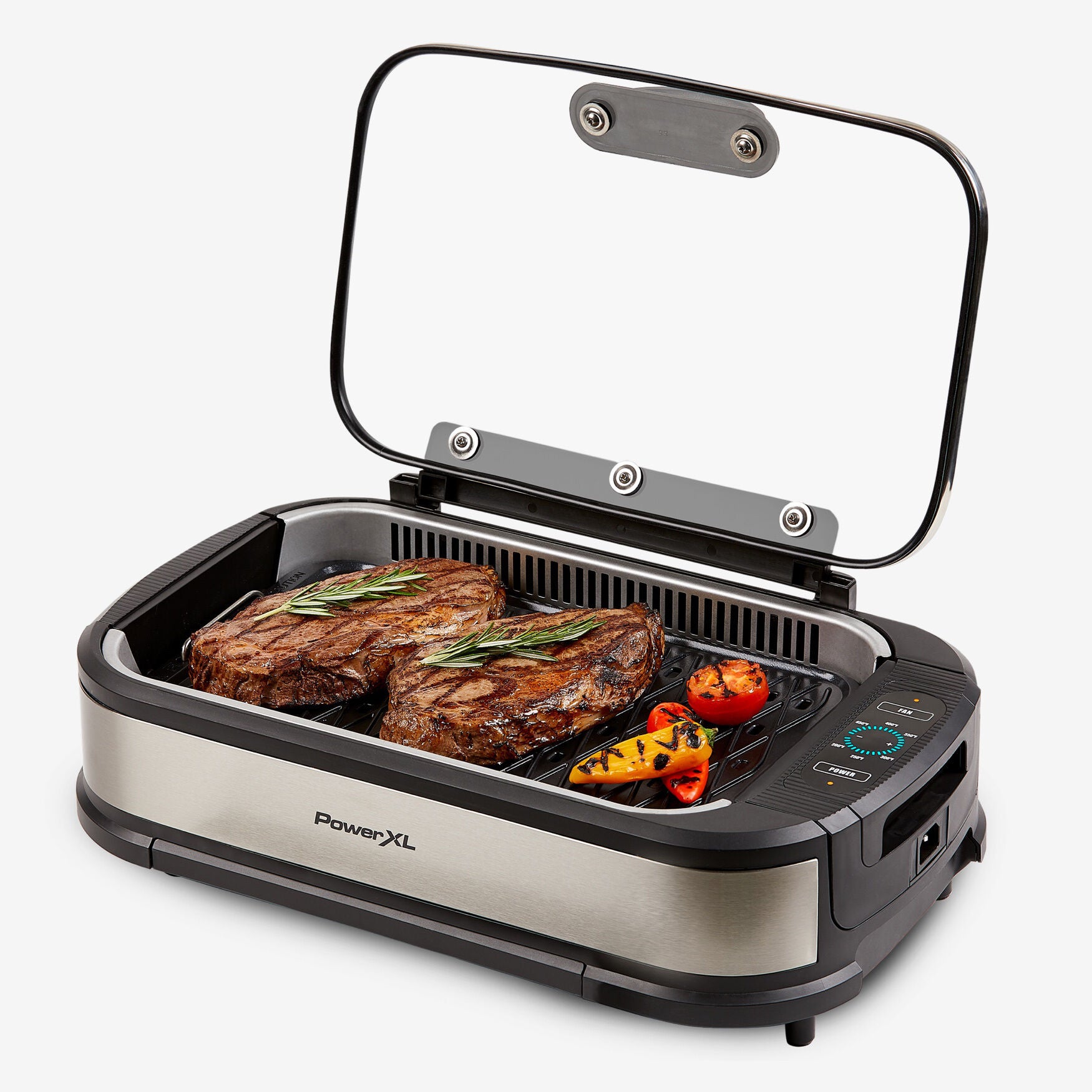 PowerXL&trade; Smokeless Grill Pro, STAINLESS, hi-res image number 0