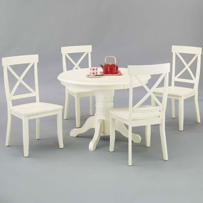 Round Pedestal Dining Table & Side Chairs, , hi-res image number null