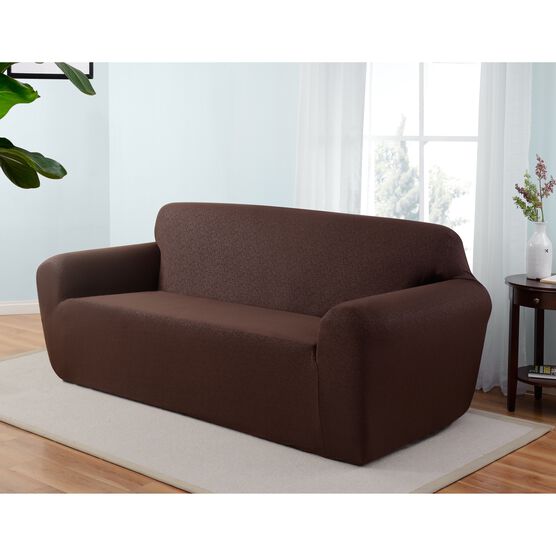Kathy Ireland Ingenue Sofa Cover, BROWN, hi-res image number null