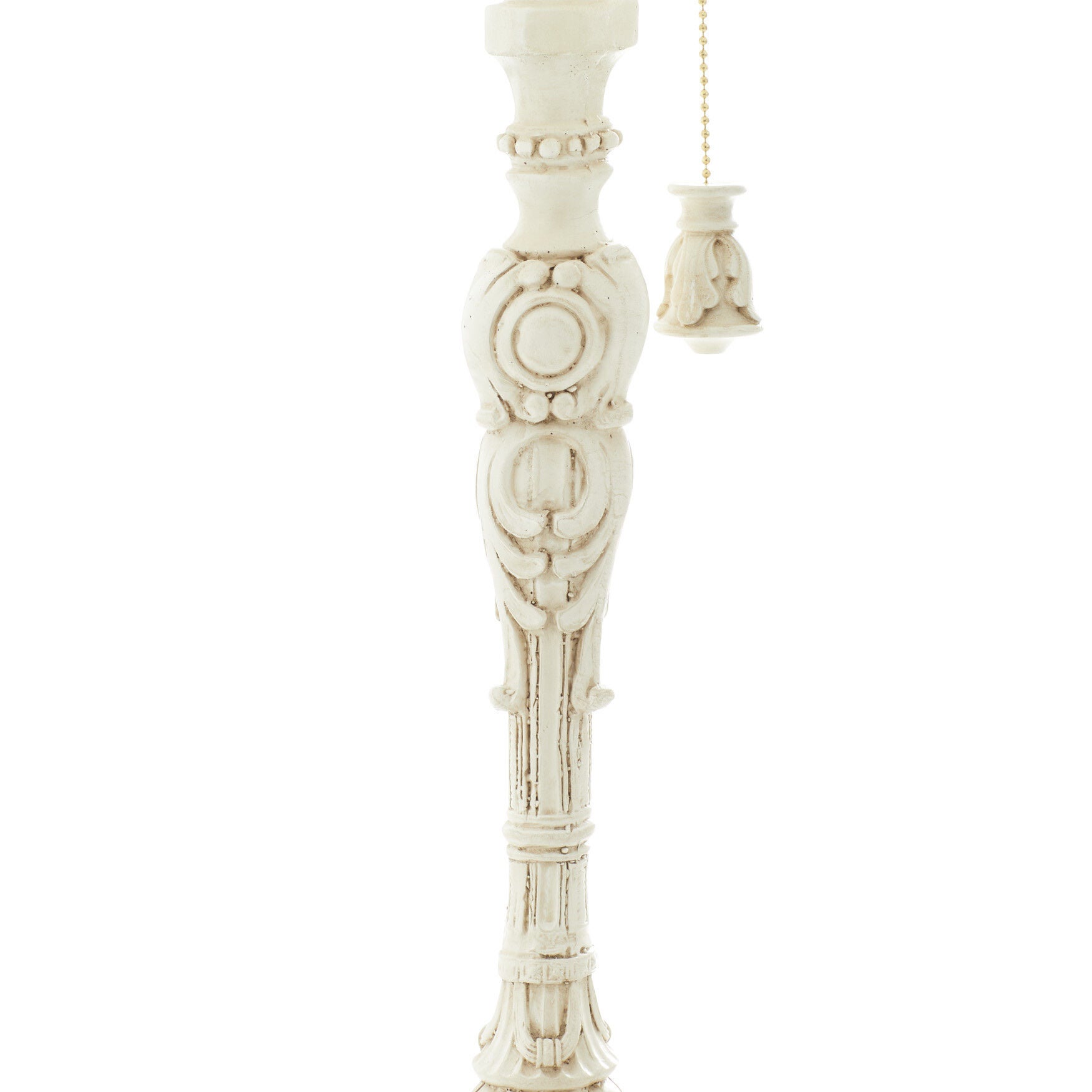 White Polystone Coastal Buffet Lamps, , alternate image number 4