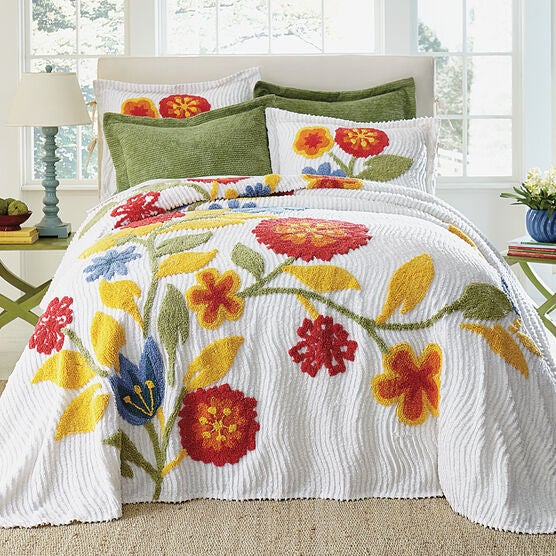 Bloom Chenille Bedspread, Bloom Chenille Bedspread,