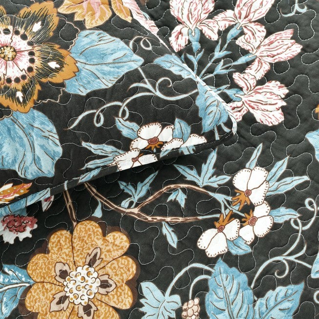 Lush Décor Sydney Quilt Black/Blue 3Pc Set, , alternate image number 20