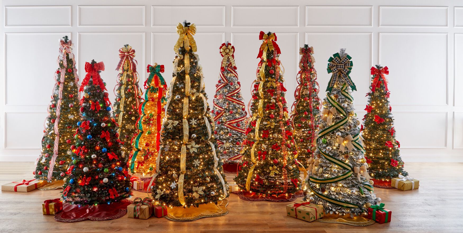Fully Decorated Pre Lit 6 Ft. Pop Up Christmas Tree Swimsuits For All
