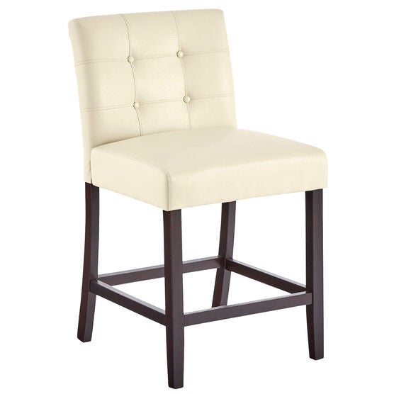 Aida Extra-Wide Counter Stool, ECRU