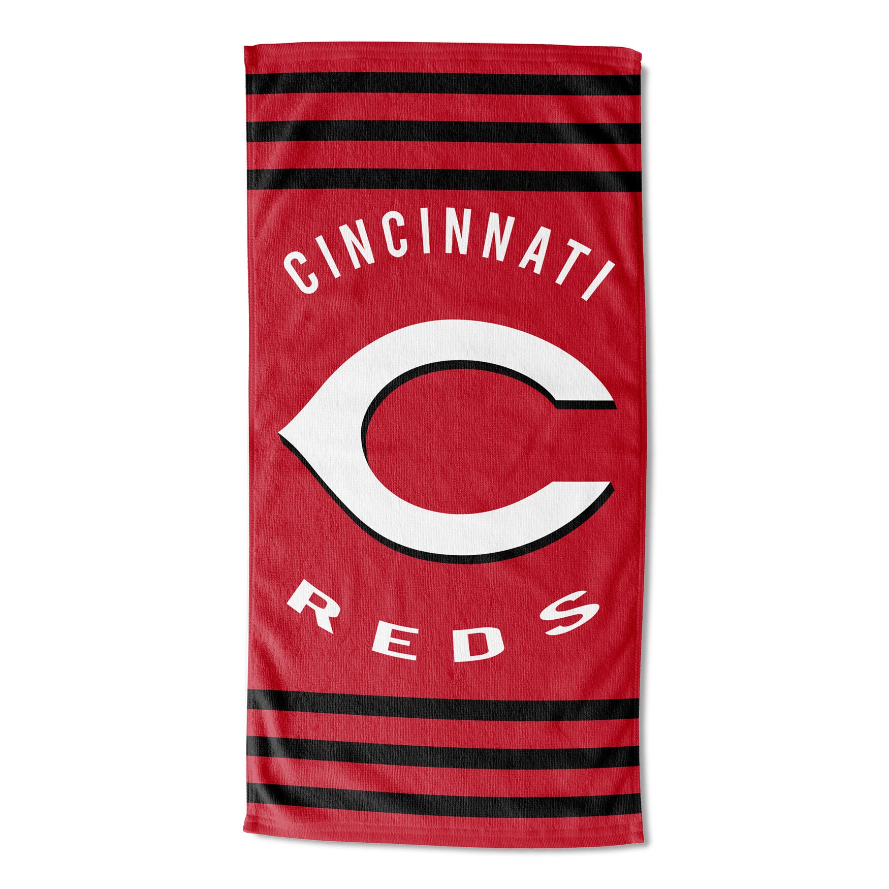 Reds Stripes Beach Towel | Swimsuits For All