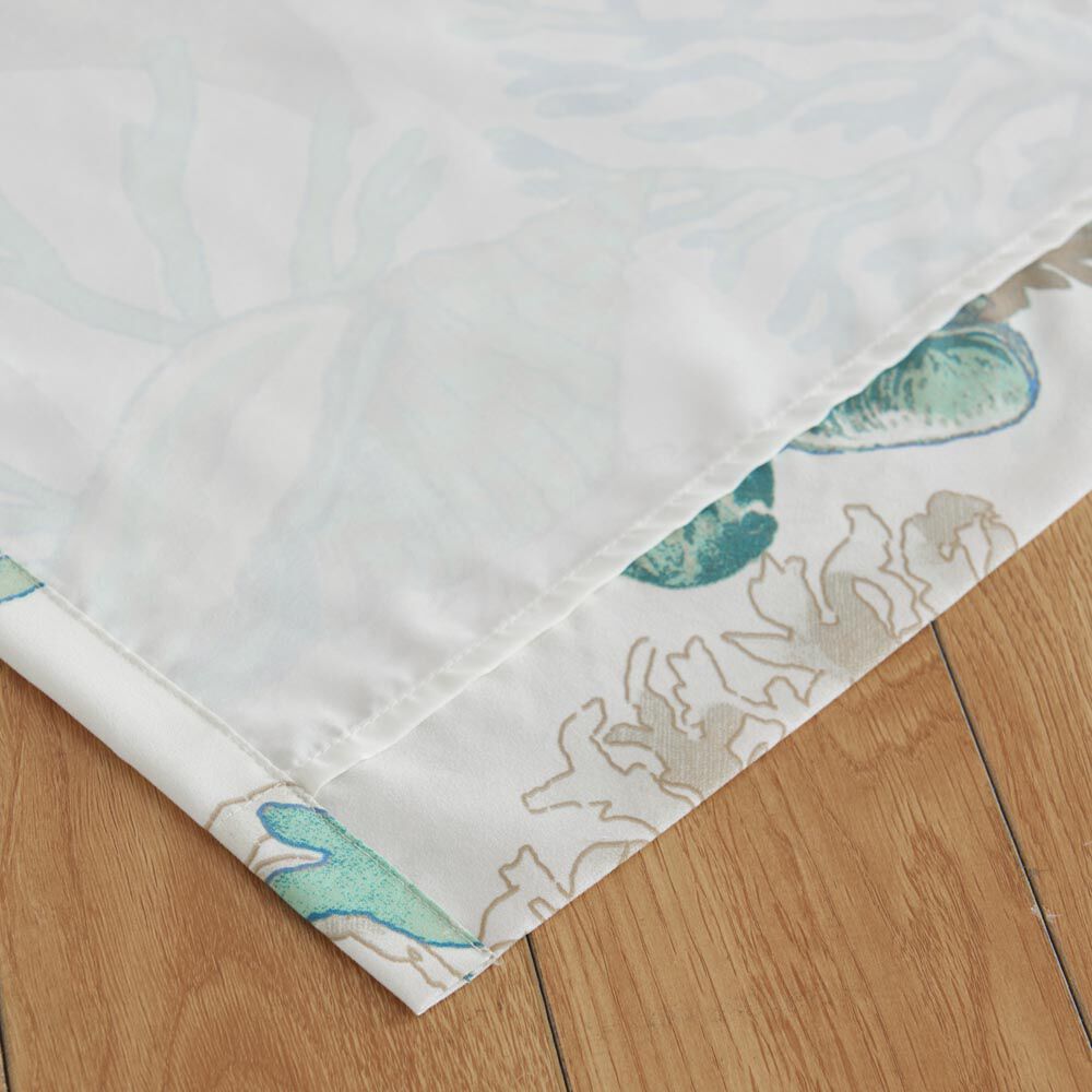 Atlantis Window Curtain Panels, Set of 2, 84 inches, JADE, on-hover image number 1