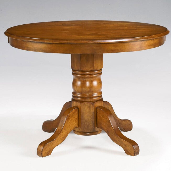 Round Pedestal Dining Table, OAK, hi-res image number null