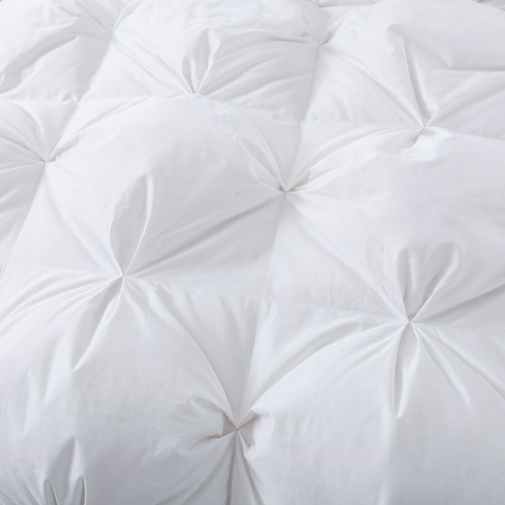 Pintuck Stitch White Duck Down Comforter, , alternate image number 3