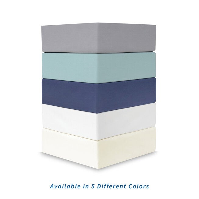 SensorPEDIC Ice Cool 400 Thread Count Cotton-Rich Grey Sheet Set, , alternate image number null