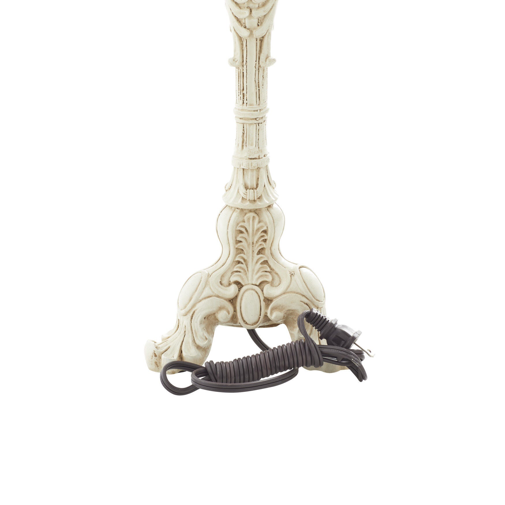 White Polystone Coastal Buffet Lamps, , alternate image number 3