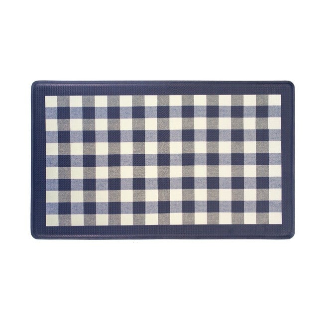Anti Fatigue Mat Buffalo Check, NAVY, hi-res image number null