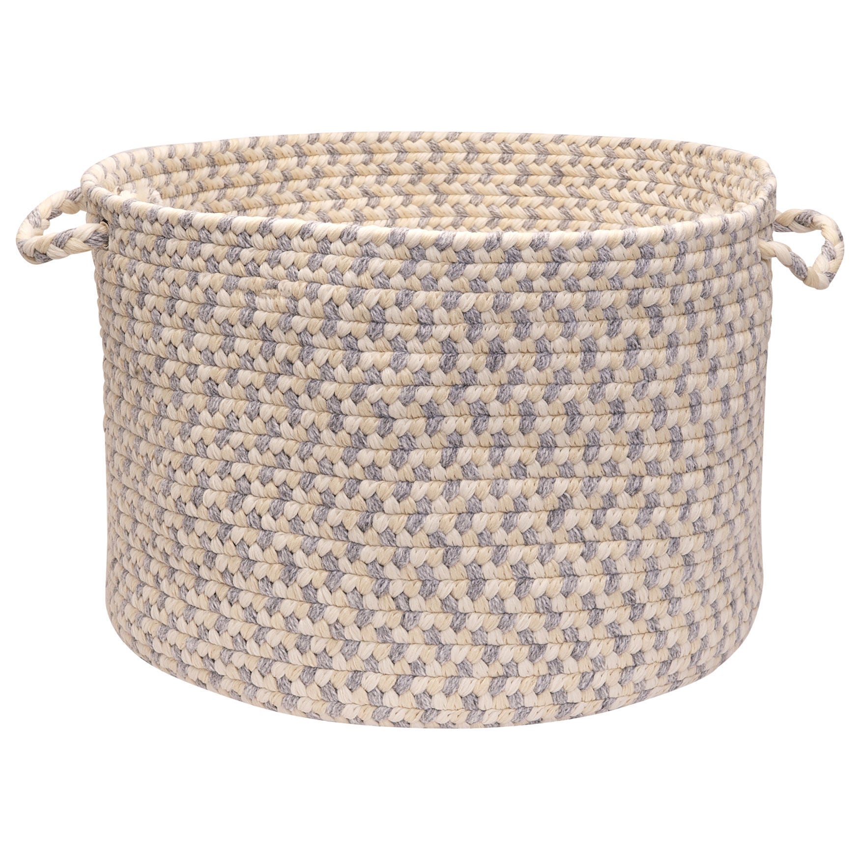 Stone Harbor Grey Stone Basket, GREY, hi-res image number 0