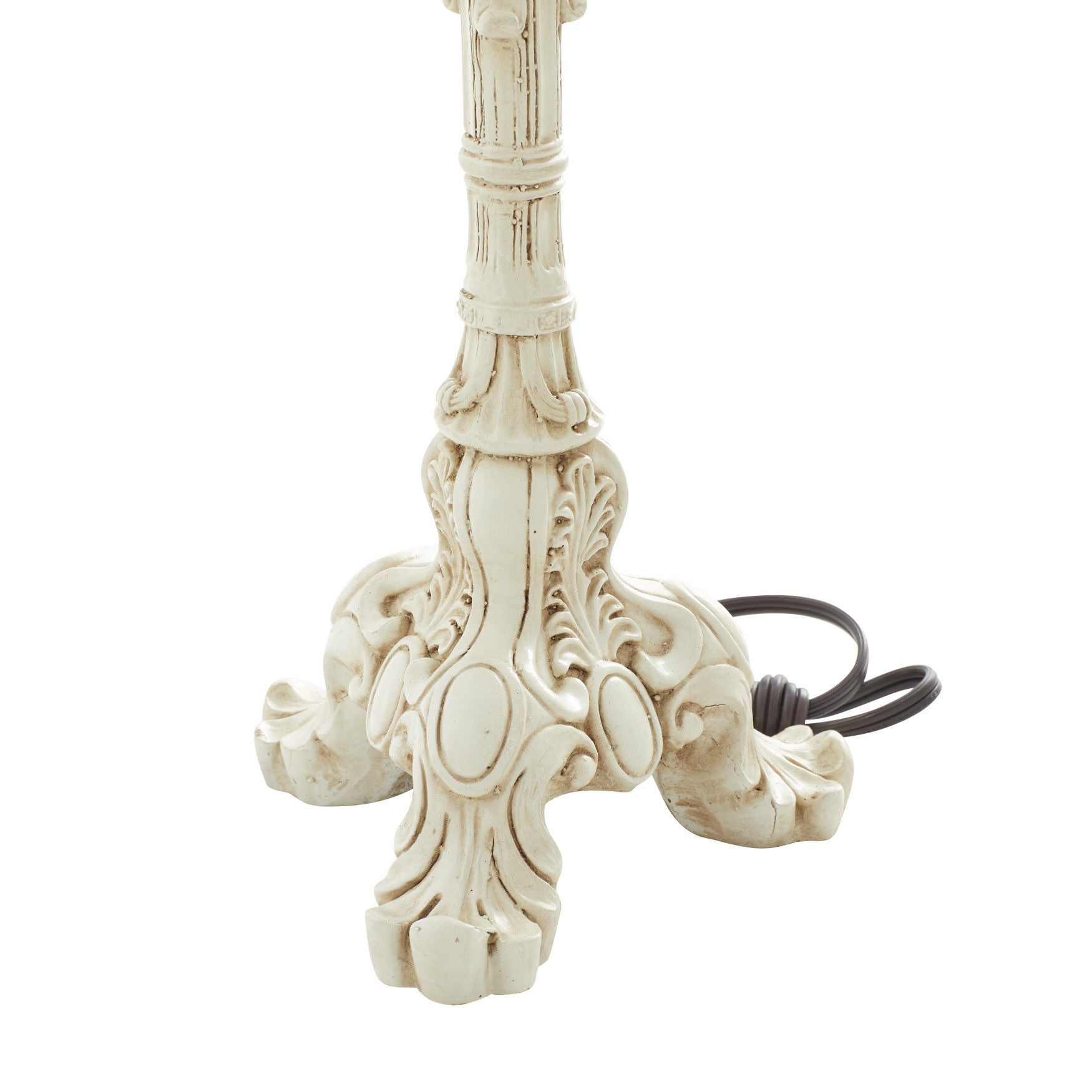 White Polystone Coastal Buffet Lamps, , alternate image number 6