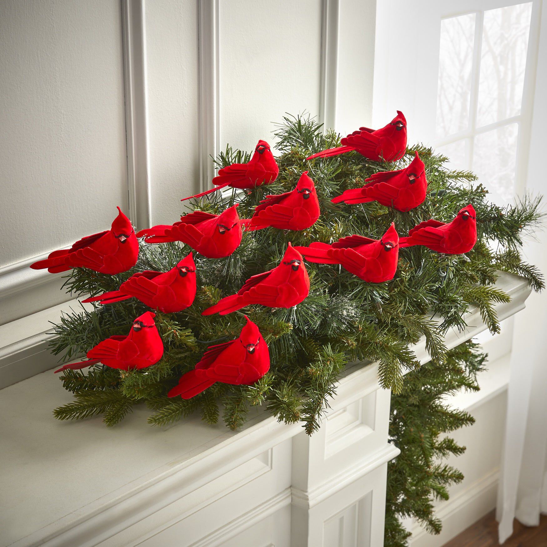 Set of 12 Cardinal Clips