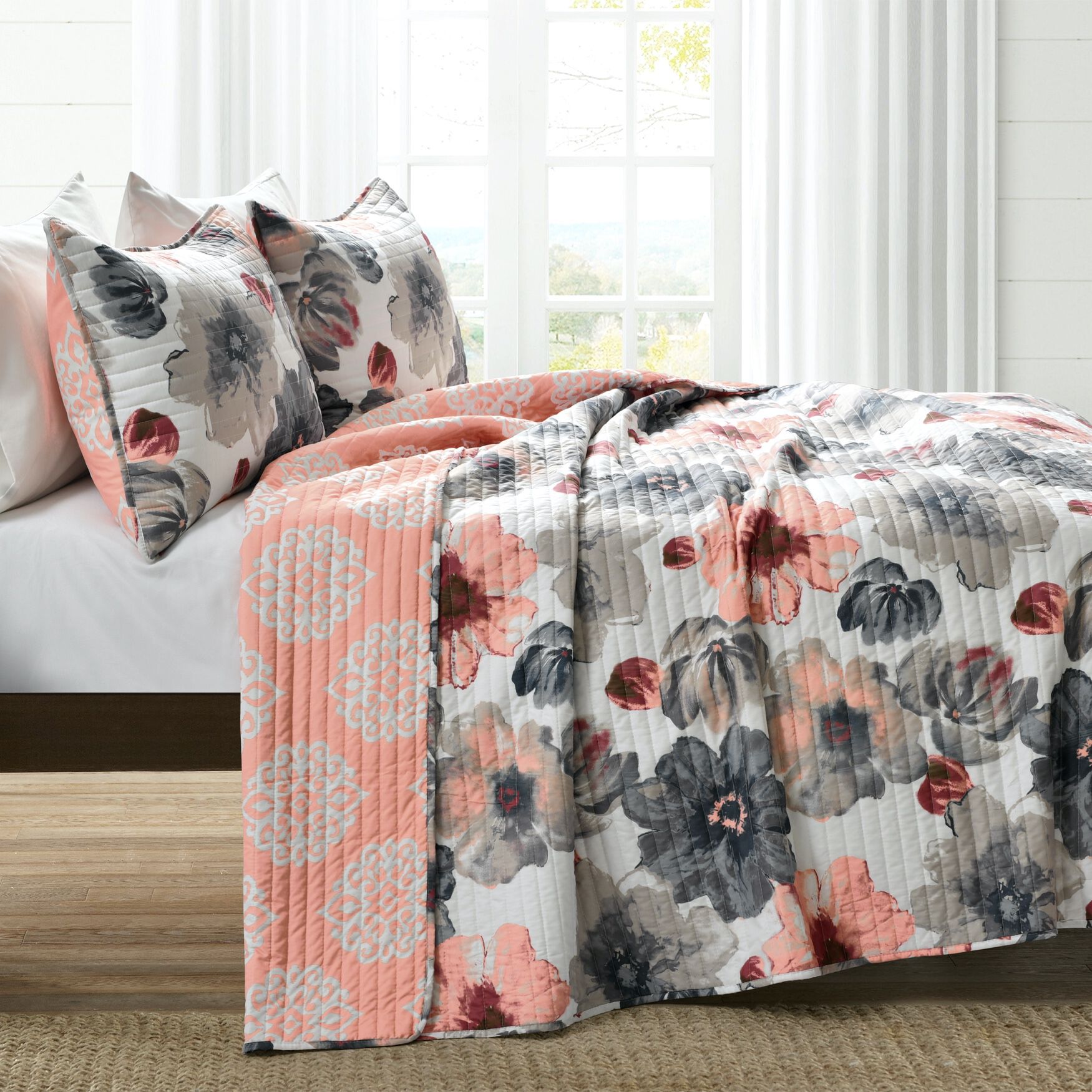 Lush D&eacute;cor Leah Quilt Blue 3Pc Set, , alternate image number 7